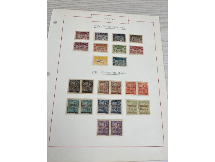 including many nice and early sets. Plus Angola and Portuguese India used stamps. Large quantity. Please view.